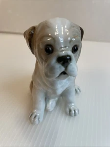 Vintage Lefton Ceramic Bulldog Dog Puppy Figurine Statue "Sevilla" 1986 - Picture 1 of 8