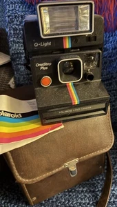 Polaroid one Step Plus Q Light Black Rainbow Land Camera Instant Film - Picture 1 of 6