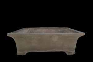 Japanese Bonsai pot TOKONAME NEZU Unglazed Rectangular shape Extra large W46.5cm - Picture 1 of 6