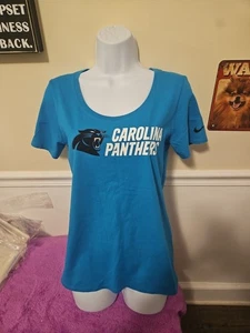 Womens Nike Carolina Panthers Nike Nfl Licensed Tshirt Size Large Wore Once - Picture 1 of 11