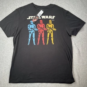 Star Wars Kurzarm Grafik T-Shirt Herren X-Large Schwarz Stormtrooper Neu - Bild 1 von 5