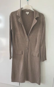 Strickmantel Longjacke Strickblazer Kragen Y-trend ausgestellt Gr M/38/40 braun - Bild 1 von 3