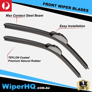Wiper Blades for HSV Grange 1996 - 1999 Pair 20"+20" Front Windscreen Set - Picture 1 of 7