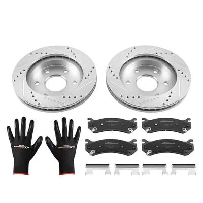 Front Disc Brake Rotors+Brake Pads Set for GMC Savana 1500 2003-2008 S-55054 - Imagem 1 de 4