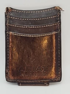 Ariat Western Herren Geldbörse Geldklammer Leder Blumen geprägt Braun A3528002 - Bild 1 von 13