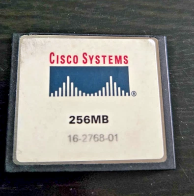 256MB CISCO CompactFlash CF MEM1800-32U256 CF Memory Card GENUINE Tested - Image 1 of 3