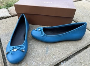 Coach Lara Ballerinas Seide Nappa Größe 5,5 M pfauenblau Slipper - Bild 1 von 22