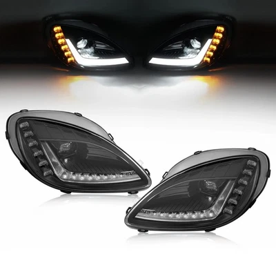 Pair Of LED Headlights Headlamps Left & Right For Chevrolet Corvette C6 05-13 - Image 1 of 4