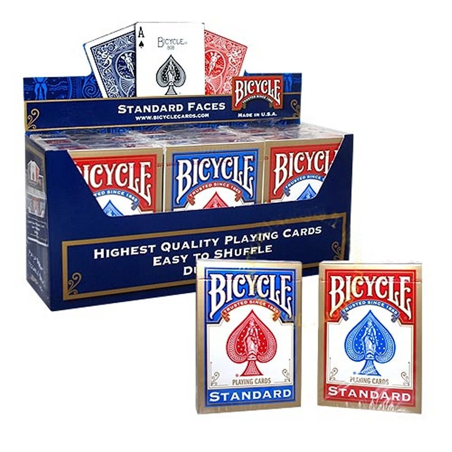 12 x Bicycle Standard 808 Rider Back Poker Card Game Playing Cards - Image 1 of 1