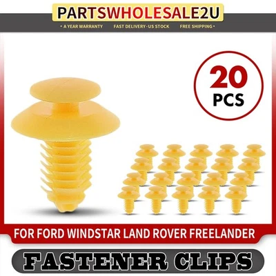 Clip retenedor panel puerta nailon 9,5 mm 20 piezas para Ford Windstar Land Rover Foto 1 de 4