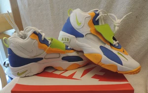 NIKE AIR SPEED TURF (GS) WHITE-ATOMIC GREEN-BLUE SZ 7 Y [DR9869-100] (GS) - Picture 1 of 6