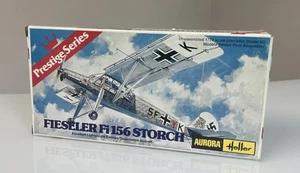 Aurora Heller Fieseler Fi-156 Storch Open Box Model Kit Parts Sealed 1/72 - Picture 1 of 8