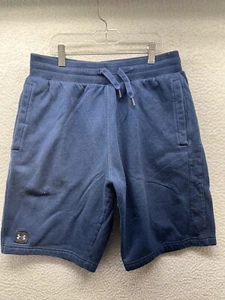 Under Armour Shorts Youth Big Boys L Large Blue Sweat Pockets Active - Picture 1 of 10