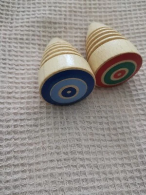 Peitschen Kreisel - 2 Stück - aus Holz - Bild 1 von 4