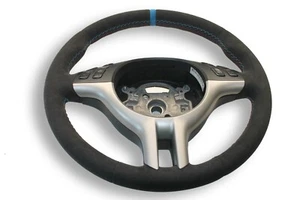 LENKRAD BMW E39, E46, X3, X5 ALCANTARA+DAUMEN+AUFPOLSTERUNG 12UHR NEU BEZIEHEN  - Bild 1 von 8