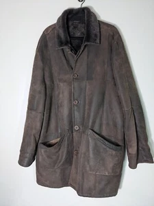 Mill Valley Sheepskin & Leather Co Shearling Jacket Mens sz 50 Coat Full EUC - Picture 1 of 8