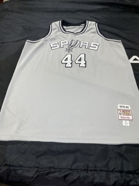 Athlon Sports George Gervin Signed San Antonio White TB Custom Stitched Pro Style Basketball Jersey HOF 96 XL- JSA Witnessed