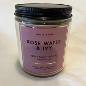 Bath & Body Works Candle Rose Water & Ivy Medium 7 oz - Picture 1 of 6