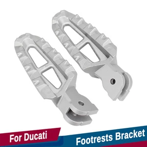 Silver Footrest Bracket For Hypermotard 939 Multistrada 1200/1260 Scrambler 1100 - Picture 1 of 8