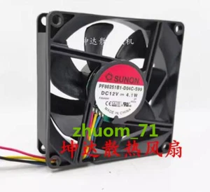 1PC SUNON PF80251B1-D04C-S99 8cm 8025 12V 4.1W Server chassis cooling fan - Picture 1 of 2