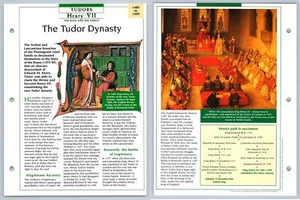 The Tudor Dynasty - 1485-1509 Tudors Atlas Kings & Queens Of GB Maxi Card - Picture 1 of 1