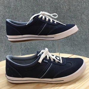 Keds Shoes Womens 9 Ortholite Tennis Sneakers Flats Comfort Blue Canvas Lace Up - Picture 1 of 18