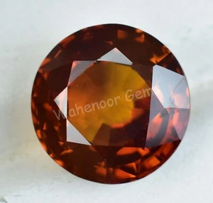 Natural Flawless Topazolite Garnet 9.15 Ct Round AGL Certified Loose Gemstone - Picture 1 of 7