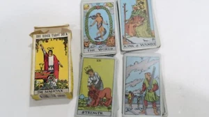 Vintage 1971 The Rider Tarot Waite Deck Der Magier 78 Karten Arthur Edward Wait - Bild 1 von 7