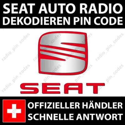 SEAT RADIO DEKODIEREN PIN CODE ALHAMBRA ALTEA CORDOBA EXEO IBIZA LEON MII TOLEDO - Bild 1 von 4