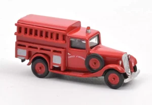 Citroën U11 Firefighters 1935 Ho scale 1/87 NOREV Diecast Toy Car 191098 - Picture 1 of 2