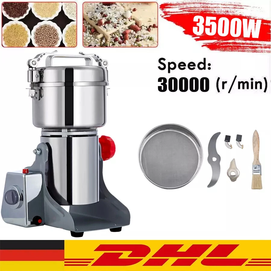 NEU 800g 3500W Getreidemühle Schrotmühle Kornmühle Elektrische Kräutermühle - Bild 1 von 4