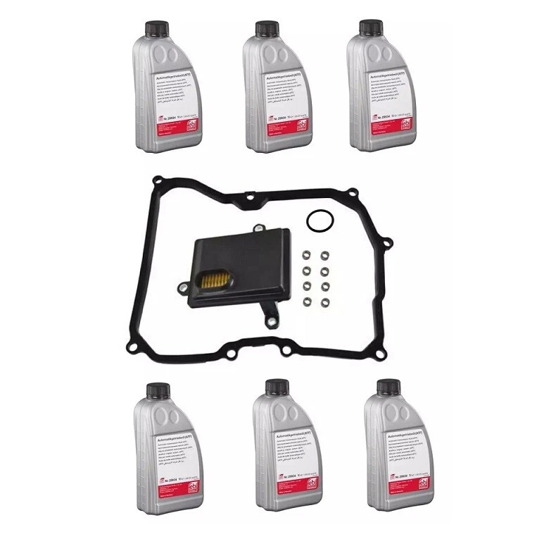 Kit de filtro de transmisión automática con junta + líquido ATF 6L para Volkswagen Beetle Passat Foto 1 de 2