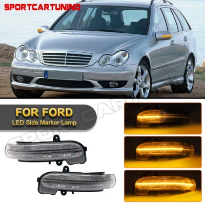 LED Door Mirror Light For Mercedes C-Class W203 S203 CL203 2000-2008 Turn Signal - Image 1 of 4