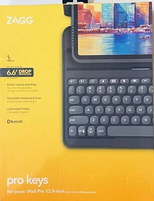 ZAGG - Pro Keys Wireless Keyboard & Detachable Case for Apple iPad Pro 12.9" - Image 1 of 4