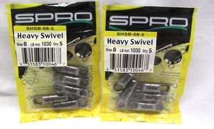 Heavy Swivels Size 8 Black Stainless Steel #1030 Fresh/Saltwater SPRO (10pc) Z70 - Picture 1 of 2