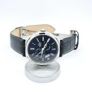 Orient Bambino Sun & Moon Mechanical Blue Dial and Leather Strap Men’s Watch box - Picture 1 of 10