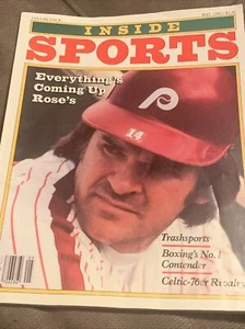 1982 Inside Sports Magazine Pete Rose no label May Philadelphia Phillies - Picture 1 of 4
