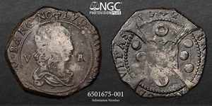 1642 Spain 5 Reales Catalonia/Barcelona NGC VF Details Huntington Collection - Picture 1 of 9