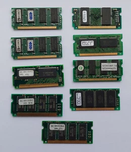 Joblot Of 9 Vintage 72 Pin Dimm RAM Module For Laptops - Picture 1 of 6