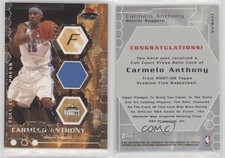 2007-08 Topps Stadium Club Full Court Press Relics /499 Carmelo Anthony #FCPR-CA