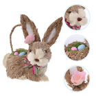 1Pc Hase Kaninchen Statue Ostern Süßigkeiten Eimer Ostern Bunny Ei