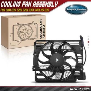 Conjunto de ventilador condensador de aire acondicionado para BMW E39 525i 528i 530i 540i M5 99-03 64546921395 - Imagen 1 de 8