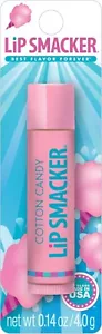 Lip Smacker Moisturizing Flavored Lip Balm, Cotton Candy Flavor, Clear, 0.14 oz - Picture 1 of 2