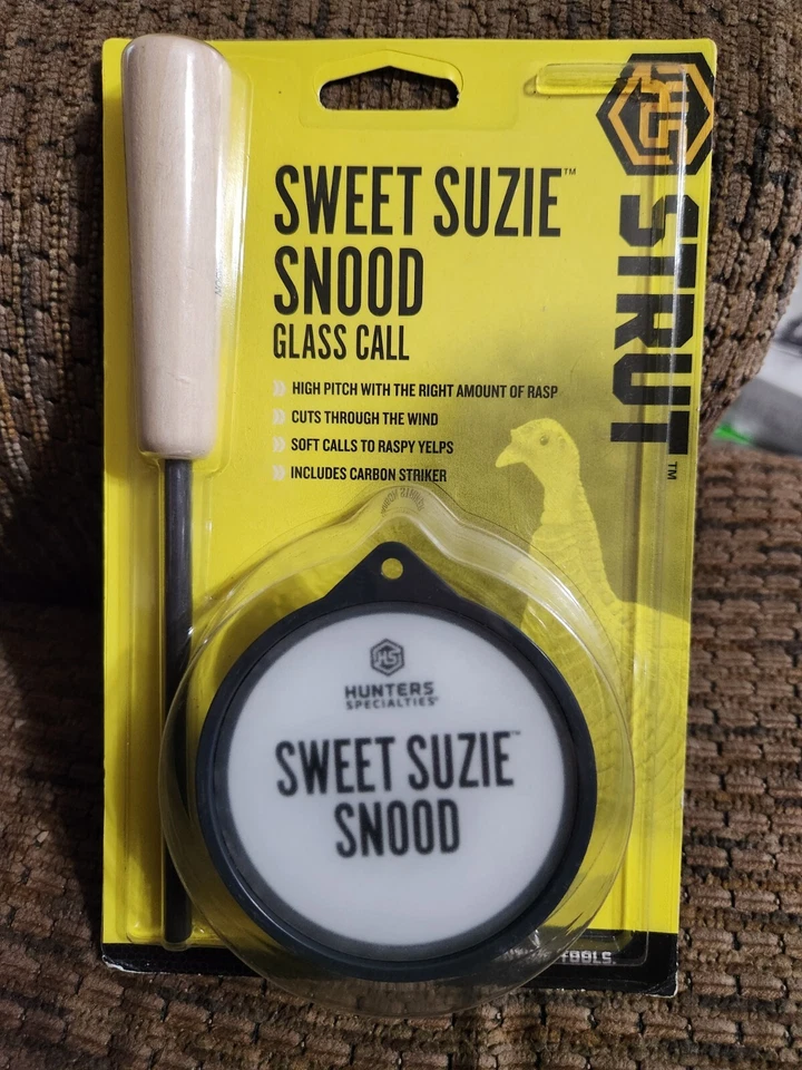 Strut Suzie Snood Turkey Call Glass Pan With Carbon Striker Hunting Specialties - Image 1 of 4