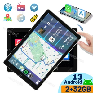 Rotatable 10" Double 2DIN Android 13 Touch Screen GPS WIFI BT Car Stereo Radio - Picture 1 of 13