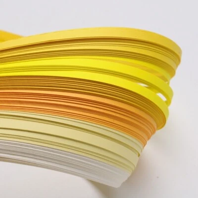 5mm Paper Quilling Strips Orange Yellow White 120pc 53cm A19-4 AUSSIE SELLER - image 1 of 2
