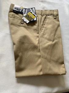 BNWT Galaxy Boys' School Uniform Tan Color / Double Knee Pleated Pants / Size.4 - Picture 1 of 12