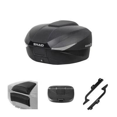 KIT SHAD BAULETTO SH58X + PORTAPACCHI FOR KAWASAKI 750 KZ750E 2007-2010 Foto 1 de 4