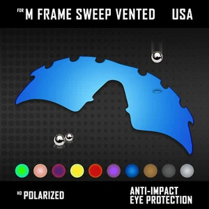 Anti Scratch Polarized Lot Replacement Lenses for-Oakley M Frame Sweep Vented - Picture 1 of 42