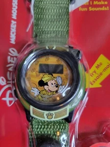 Safari Mickey Mouse Disney Wrist Watch with Compass And Magnifying Glass - Picture 1 of 3